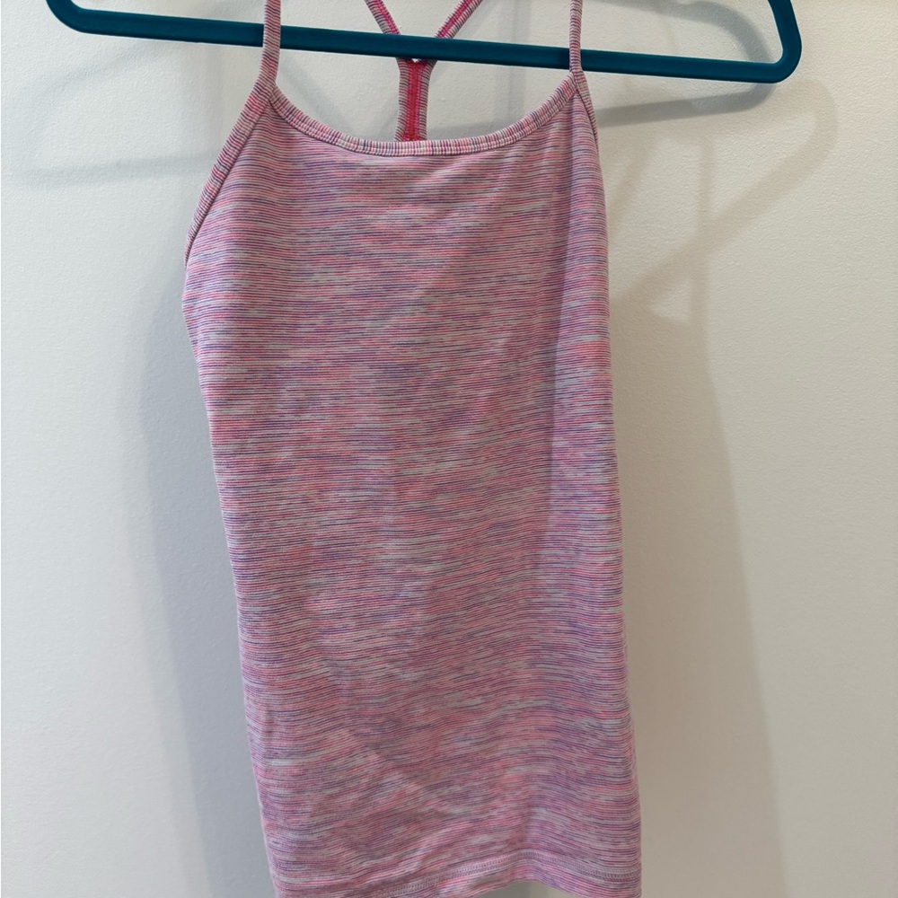 Multicolored lululemon power Y tank